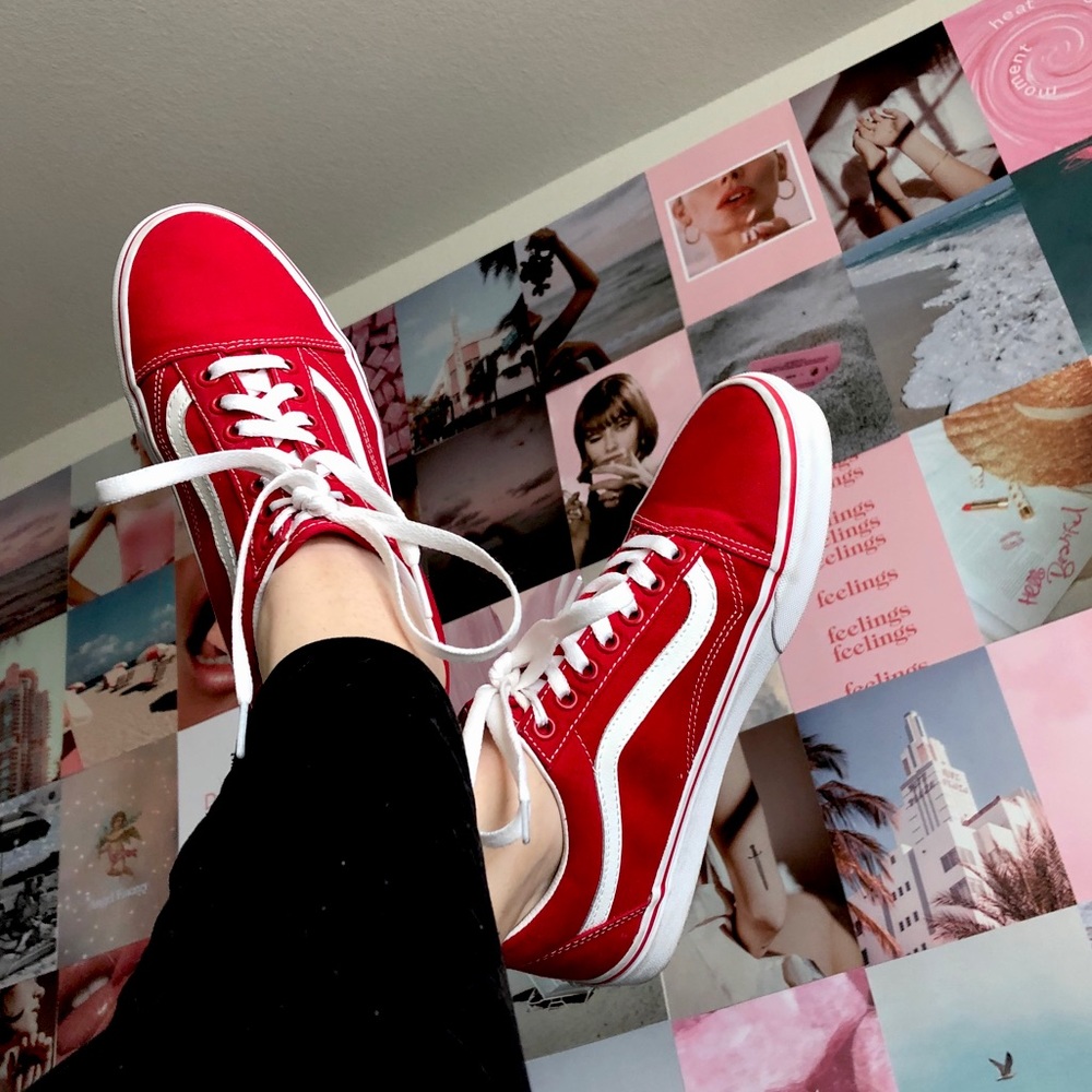 Red Old Skool Vans